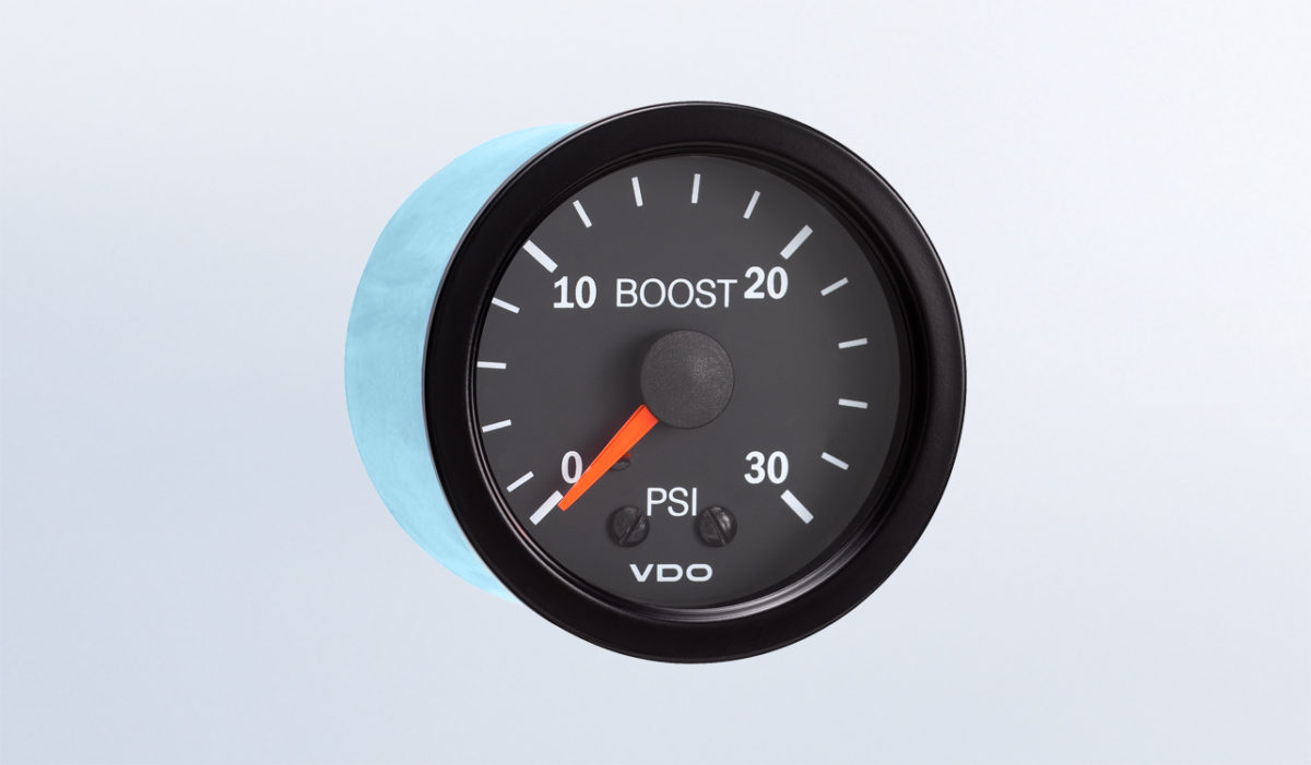 30 PSI Mechanical Boost Gauge, 12V VDO Instruments