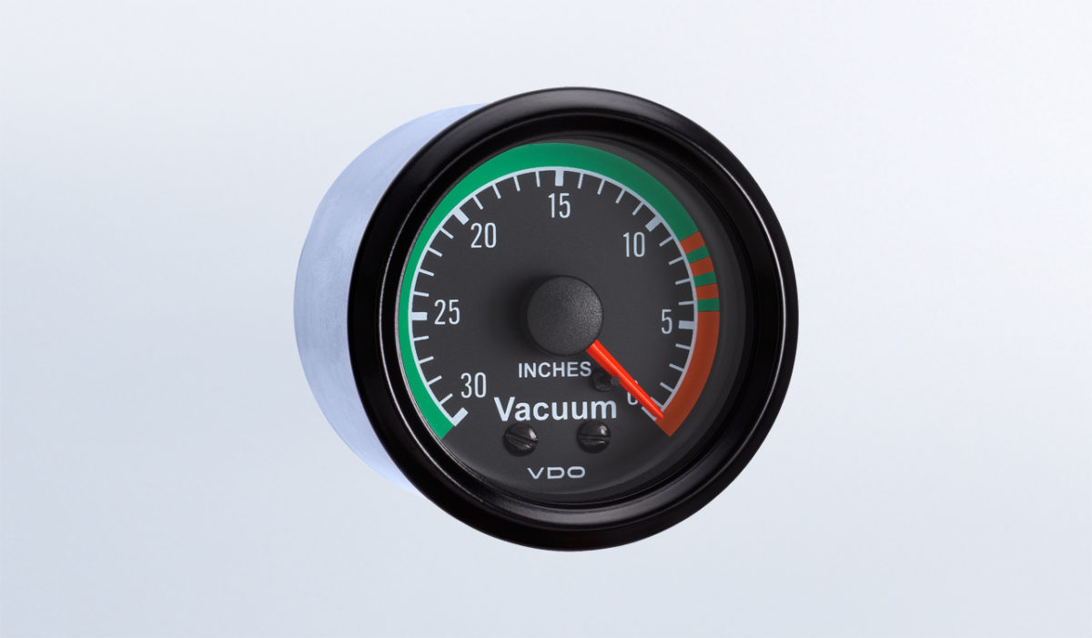 30" HG Vacuum Gauge with Tubing Kit VDO Instruments