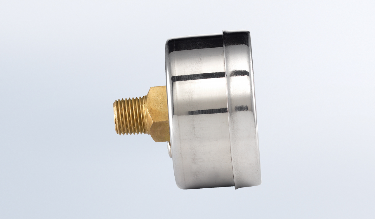 thumbnail image 2 of 2 Inch Dial Air Pressure Gauge – 0-100 PSI, 1/4 NPT Center Back Mount 2 of 5