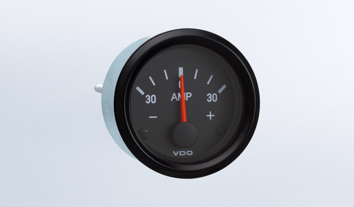30A Ammeter, Does Not Require External Shunt, 12V - VDO Instruments
