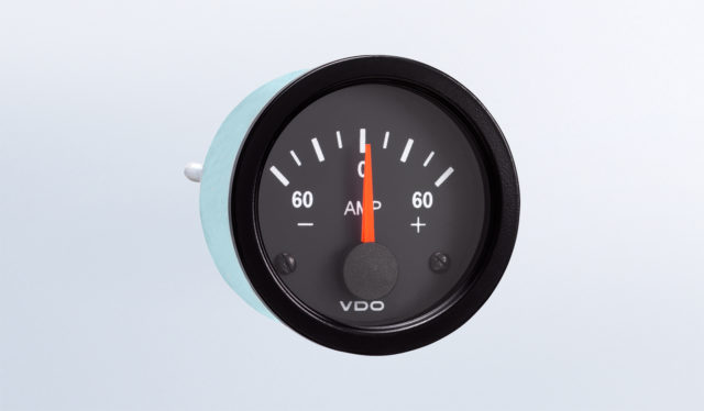 60A Ammeter, Does Not Require External Shunt, 12V - VDO Instruments