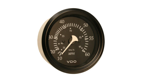 60MPH 3 3/8" (85mm) Pitot Speedometer