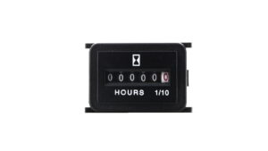 Flush Mount Hourmeter, 100K Hours, Non Illuminated, 115V