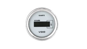 Hourmeter, White 12-24V