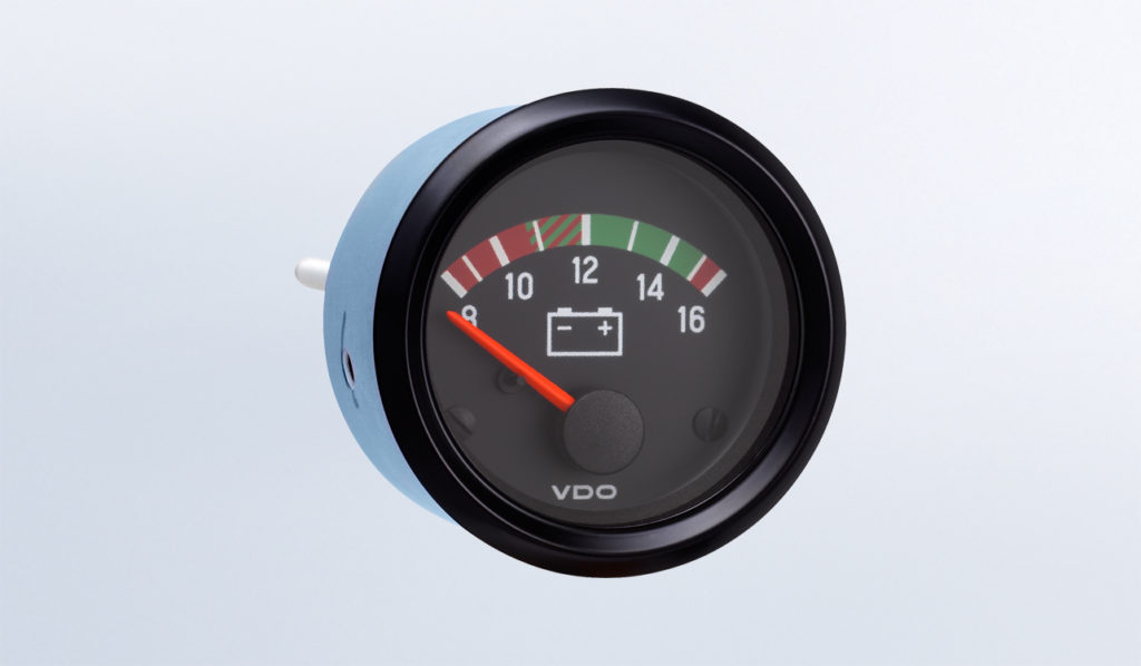 12V Voltmeter, .250