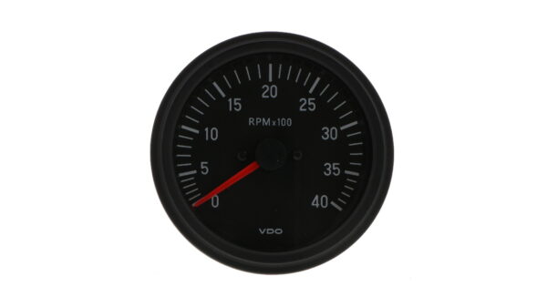 Cockpit International Gen II 4,000 RPM Tachometer without Hourmeter.  Use with Alternator or Generator Sender Signals