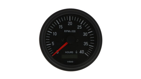 Cockpit International Gen II 4,000 RPM Tachometer with Hourmeter.  Use with Magnetic Pickup Flywheel Sender