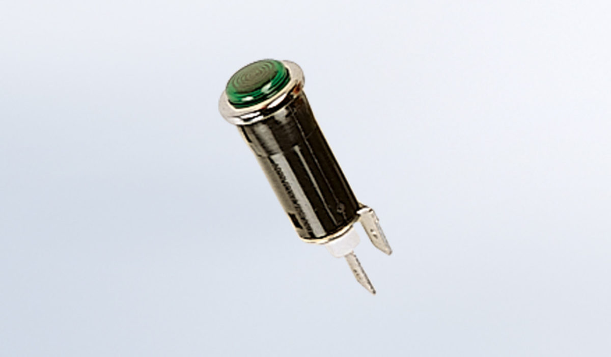 Green LED Warning Light with Socket & Pigtail VDO Instruments