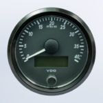 SingleViu 3 1/8in (80mm) 4000RPM tachometer.  Retail pack with harness