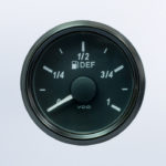 SingleViu 2 1/16in (52mm) DEF level gauge.  10-180 ohm sender required. Retail pack with harness