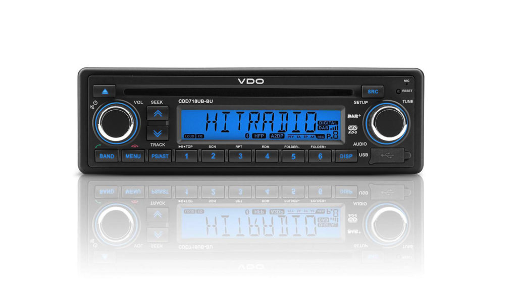AM/FM Radio with CD and USB/AUX/BT/DAB input 12V Kit - VDO Instruments