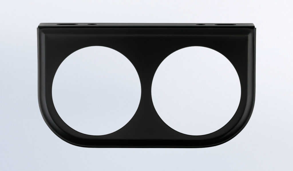 2 Gauge Mounting Bracket for 2 1/16" Gauges Black VDO Instruments