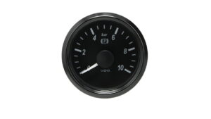 SingleViu 2 1/16in (52mm) 10bar brake pressure gauge. 0-5V input. Retail pack with harness.