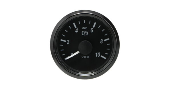 SingleViu 2 1/16in (52mm) 10bar brake pressure gauge. 0-5V input. Retail pack with harness.