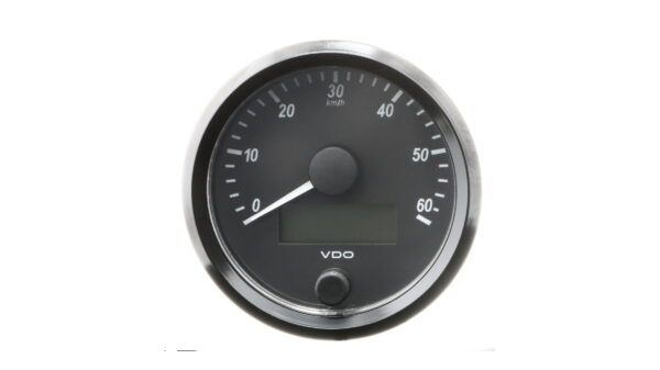 3 1/8in (80mm) 60km/h speedometer.