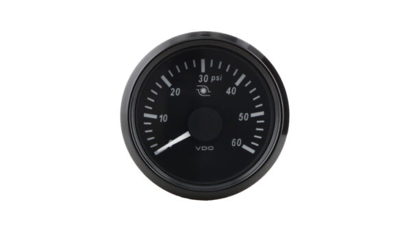 2 1/16in (52mm) 60psi turbo pressure gauge.
